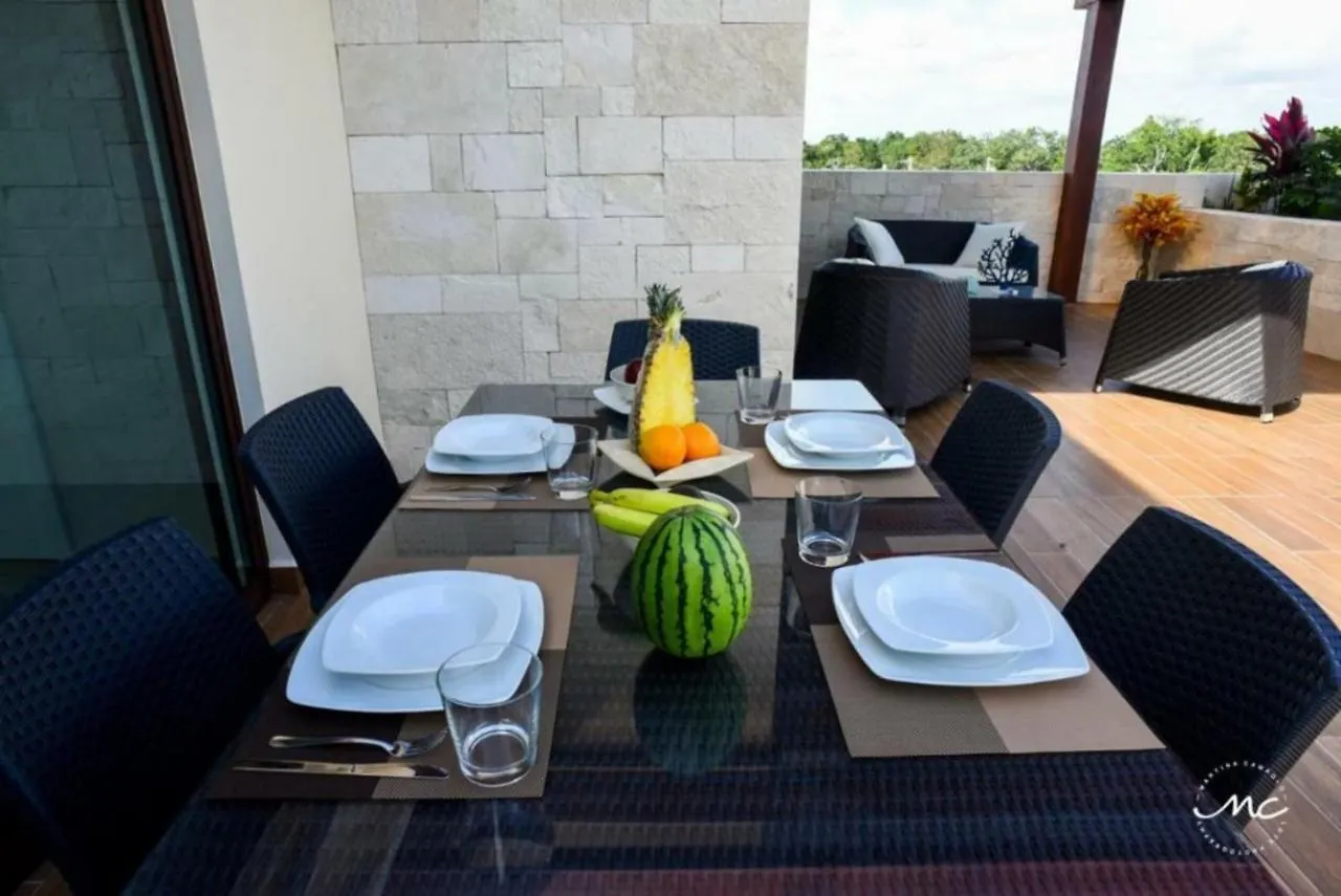 Penthouse Blue Luxury La Veleta Apartment Tulum